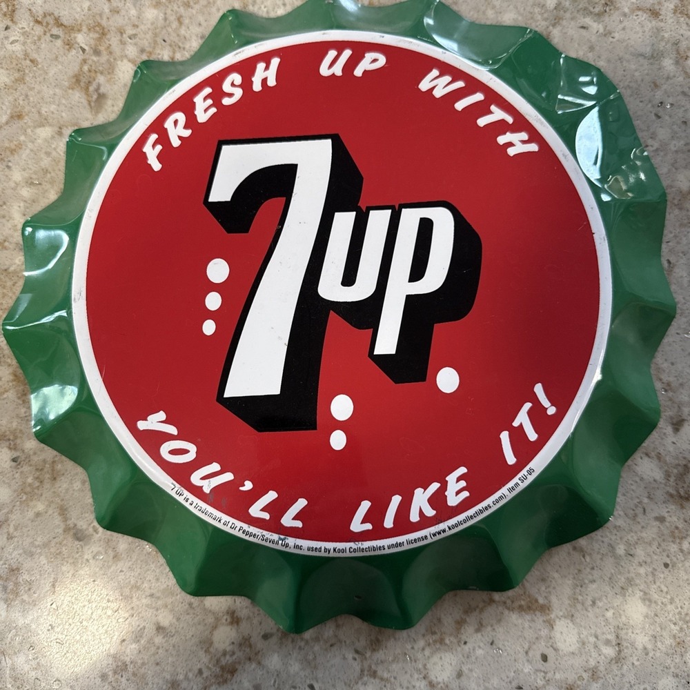7up Bottle Cap Soda Bottle Vintage Style Wall Decor Signs Gas Oil